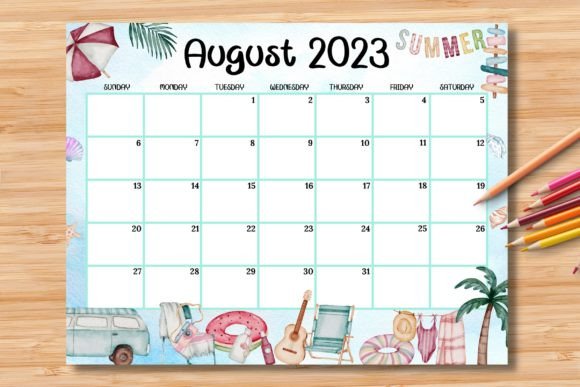 Download Editable/Fillable August 2023 Calendar - 2023 calendar Collection