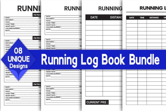 Download Running Log Book Bundle | KDP Interior - Premium Resources