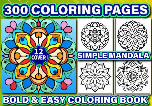 Download Simple Mandala Bold &amp; Easy Coloring Book - Coloring book Collection