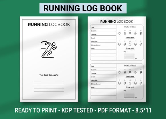 Download Running Log Book KDP Interior Vol.2 - Running log book Collection