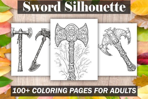 Download Sword Silhouette Coloring Book - Coloring book Collection